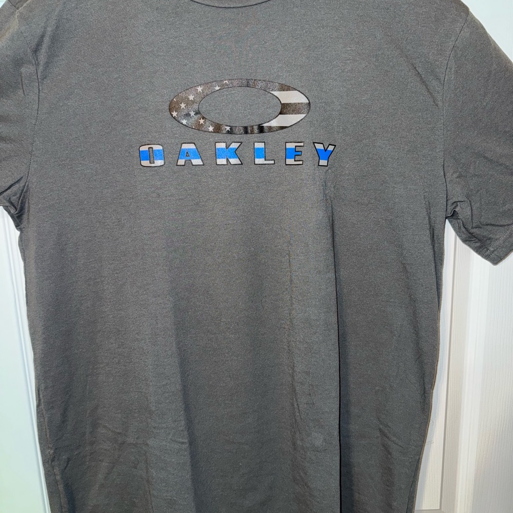 Oakley SI TBL Logo Tee Shadow XXL (FITS LIKE LARGE) Thin Blue Line NWT